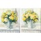 Endless Summer Bouquet Yellow by Carol Rowan 12" x 15" Canvas Wall Art (Set of 2)